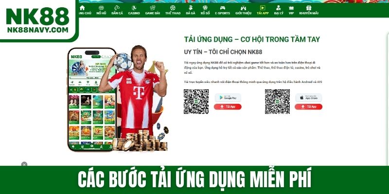 Các bước tải ứng dụng miễn phí